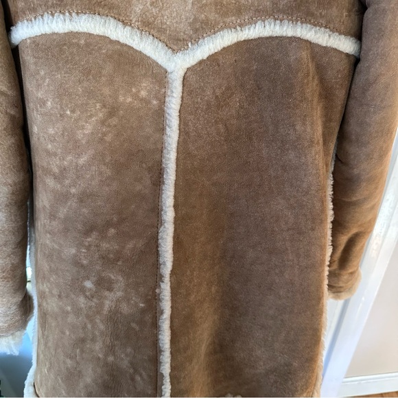 Vintage Remy Sheepskin Shearling Coat Women Size 10 Made in USA Western Rancher - Picture 12 of 16